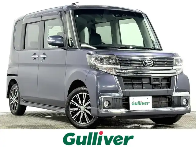 ダイハツ タント カスタム X トップED SAⅡ 大阪府 2016(平28)年 1.1万km メテオライトグレーイリュージョナルP 純正ナビ(地デジ/CD再生) バックカメラ ETC 両側スライドドア ハーフレザー 衝突軽減 レーンアシスト アイドリングストップ スマートキー プッシュスタート ワンオーナー