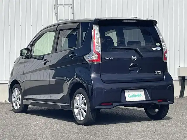 日産 デイズ ハイウェイスターX 熊本県 2017(平29)年 3.8万km プレミアムパープルP ワンオーナー車/保証書・取説有り/純正SDナビDTV/・CD/フルセグ/USB/SD/アラウンドビューカメラ/HIDヘッドライト/純正ドライブレコーダー/ハイビームアシスト/ウィンカードアミラー/エマージェンシーブレーキ/マット/バイザー/インテリキー/スペアキー×1本