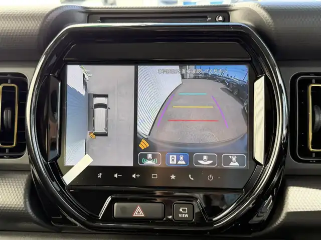 スズキ ハスラー HYBRID X 大阪府 2025(令7)年 0.1千km デニムブルー ガンメタリック 2トーン 全方位モニター付きナビゲーション　フルセグTV　Bluetooth　DVD　スズキセーフティサポート　レーダークルーズコントロール　シートヒーター　オートライト　LEDヘッドライト　スマートキー2本　プッシュスタート　