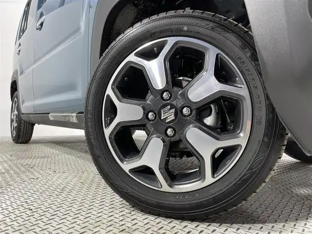 スズキ ハスラー HYBRID X 大阪府 2025(令7)年 0.1千km デニムブルー ガンメタリック 2トーン 全方位モニター付きナビゲーション　フルセグTV　Bluetooth　DVD　スズキセーフティサポート　レーダークルーズコントロール　シートヒーター　オートライト　LEDヘッドライト　スマートキー2本　プッシュスタート　