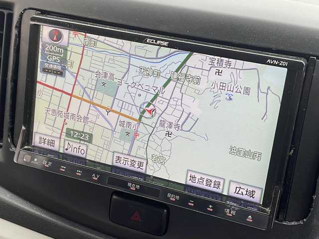 ダイハツ ミラ イース Xf SA 福島県 2014(平26)年 9.6万km ブラックマイカメタリック 4WD ナビ フルセグTV Bluetooth 衝突被害軽減ブレーキ ETC 横滑り防止機能 リモコンキー スペアキー フロアマット ドアバイザー 社外アルミホイール アイドリングストップ