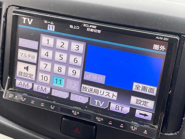 ダイハツ ミラ イース Xf SA 福島県 2014(平26)年 9.6万km ブラックマイカメタリック 4WD ナビ フルセグTV Bluetooth 衝突被害軽減ブレーキ ETC 横滑り防止機能 リモコンキー スペアキー フロアマット ドアバイザー 社外アルミホイール アイドリングストップ