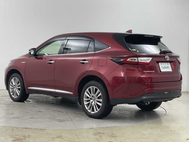 トヨタ ハリアー ハイブリッド プログレス メタル&レザーP 道央・札幌 2017(平29)年 3万km ダークレッドマイカメタリック ・４ＷＤ/寒冷地仕様　/・ＪＢＬサウンドシステム　/・純正メーカーナビ/・CD/DVD/SD/USB/AUX/BT/フルセグTV/・トヨタセーフティーセンス　/・プリクラッシュセーフティー　/・レーダークルーズコントロール　/・パワーバックドア　/・パノラミックビューモニター　/・オートハイビーム/三眼LEDライト/・ワイパーデアイサー/・ビルトインETC/・ステアリングスイッチ/・レザーシート/・シートヒーター/パワーシート/・ベンチレーションシート/・シートポジションメモリー/・純正エンジンスターター/・スマートキー/スペアキー/カードキー/・MTモード付AT/・ドアバイザー