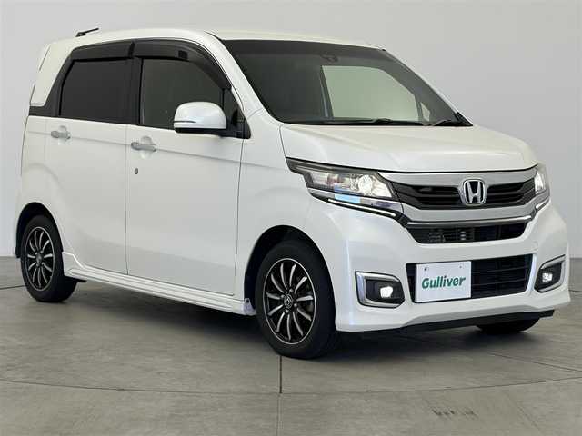 ホンダ Ｎ ＷＧＮ カスタム G SSパッケージ 愛知県 2017(平29)年 8.7万km プレミアムホワイトパールⅡ 純正ナビ/（CD/DVD/BT/ワンセグ）/ETC/バックカメラ/СТВА/横滑り防止/クルーズコントロール/ステアリングスイッチ/USB充電/ディスチャージヘッドライト/LEDフォグランプ/14インチアルミホイール/電格ミラー/純正フロアマット/スマートキー