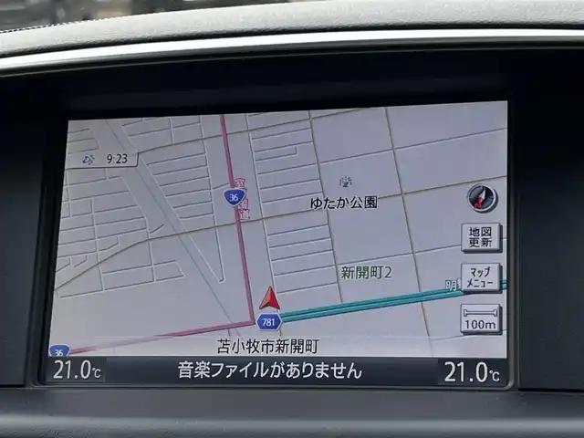 日産 フーガ 370GT FOUR 道央・札幌 2014(平26)年 2.6万km クリスタルホワイトパール ４WD/純正HDDナビ/AM/FM/BT/ＣＤ/衝突被害軽減ブレーキ/横滑り防止装置/バックカメラ/サイドカメラ/ビルトインETC/SNOWMODE/ECOMODE/SPORTMODE/前席パワーシート/D席メモリーシート/オットマン/ハーフレザーシート/革巻きステアリング/ステアリングリモコン/MTモード付AT/プッシュスタート/スマートキー/キセノンヘッドライト/オートライト/フォグランプ/電動格納ミラー/純正フロアマット/ドアバイザー/社外アルミホイール付き冬タイヤ積込/225/60/R17/2014年/山6mm