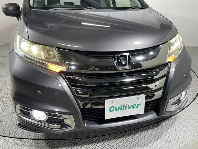 ホンダ オデッセイ ハイブリッド アブソルートセンシングアドバンP 大阪府 2016(平28)年 3.4万km モダンスティールM 純正ナビＴＶ　全方位カメラ　両側パワスラ　衝突軽減　レーダークルコン　ＥＴＣ　ハーフレザー　パワーシート　ＬＥＤヘッドライト　クリアランスソナー　レーンアシスト　スマートキー　プッシュスタート