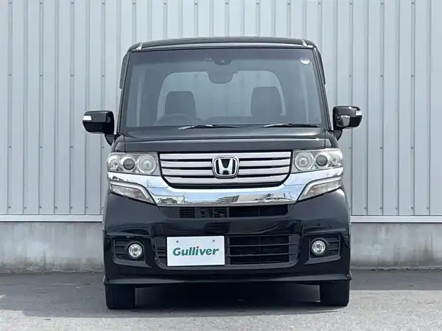 ホンダ Ｎ ＢＯＸ カスタム G SSパッケージ 神奈川県 2014(平26)年 4.5万km スマートブラック 純正7型ナビ/バックカメラ　 /両側パワースライドドア　/ETC  /スマートキー /プッシュスタート　/ベンチシート　/フルフラットシート　/横滑り防止装置　/衝突軽減システム　/パワーステアリング　/パワーウィンドウ/ABS/オートライト/オートマチックハイビーム/Wエアバック/カーテンエアバック/純正フロアマット/USB入力端子/誤発進抑制機能/スーパーUVカットフロントガラス/IRカットフロントウィンドウ・フロントドアガラス