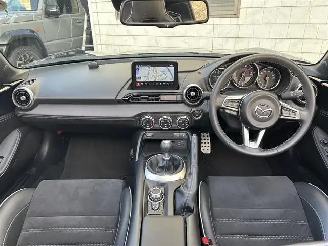 マツダ ロードスター ＲＦ RS 福岡県 2022(令4)年 1.3万km ディープクリスタルブルーマイカ ワンオーナー/純正7インチナビ/　（AM/FM/Bluetooth/CD/DVD/フルセグTV）/BOSEプレミアムサウンド/アイアクティブセンス/・車線逸脱警報/・横滑り防止/・交通標識認証/・ドライバーアテンションアラート/・スマートシティブレーキアシスト/・ブラインドスポットモニター/・レーンアシスト/社外BBS17インチアルミホイール/Bremboキャリパー/RECAROシート/シートヒーター/ビルトインETC/防眩ミラー/USB端子×2/プッシュスタート/純正フロアマット/スペアキー×1/保証書/取扱説明書/ナビ取扱説明書