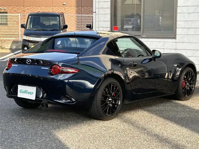 マツダ ロードスター ＲＦ RS 福岡県 2022(令4)年 1.3万km ディープクリスタルブルーマイカ ワンオーナー/純正7インチナビ/　（AM/FM/Bluetooth/CD/DVD/フルセグTV）/BOSEプレミアムサウンド/アイアクティブセンス/・車線逸脱警報/・横滑り防止/・交通標識認証/・ドライバーアテンションアラート/・スマートシティブレーキアシスト/・ブラインドスポットモニター/・レーンアシスト/社外BBS17インチアルミホイール/Bremboキャリパー/RECAROシート/シートヒーター/ビルトインETC/防眩ミラー/USB端子×2/プッシュスタート/純正フロアマット/スペアキー×1/保証書/取扱説明書/ナビ取扱説明書