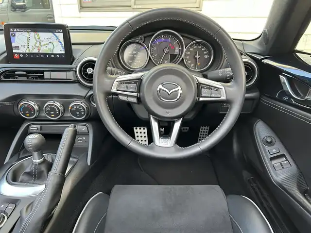 マツダ ロードスター ＲＦ RS 福岡県 2022(令4)年 1.3万km ディープクリスタルブルーマイカ ワンオーナー/純正7インチナビ/　（AM/FM/Bluetooth/CD/DVD/フルセグTV）/BOSEプレミアムサウンド/アイアクティブセンス/・車線逸脱警報/・横滑り防止/・交通標識認証/・ドライバーアテンションアラート/・スマートシティブレーキアシスト/・ブラインドスポットモニター/・レーンアシスト/社外BBS17インチアルミホイール/Bremboキャリパー/RECAROシート/シートヒーター/ビルトインETC/防眩ミラー/USB端子×2/プッシュスタート/純正フロアマット/スペアキー×1/保証書/取扱説明書/ナビ取扱説明書
