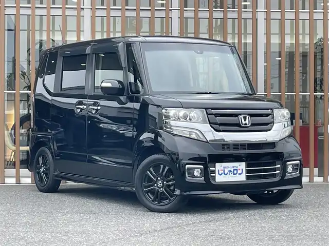 ホンダ Ｎ ＢＯＸ カスタム SSブラックSパッケージ 鳥取県 2016(平28)年 8.2万km クリスタルブラックパール (株)IDOMが運営する【じしゃロン鳥取店】の自社ローン専用車両になります。こちらは現金またはオートローンご利用時の価格です。自社ローンご希望の方は別途その旨お申付け下さい/社外ナビ（CN-RS02D）/・フルセグ/CD/DVD/BT/バックカメラ/両側パワースライドドア/HIDオートライト/ステアリングスイッチ/前席シートヒーター/衝突被害軽減ブレーキ/ビルトインETC/スマートキー/プッシュスタート