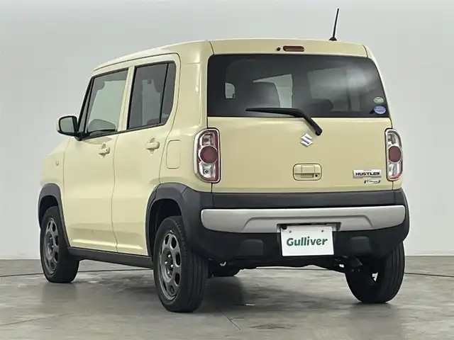 スズキ ハスラー G ターボ 福島県 2018(平30)年 4万km シフォンアイボリーM 社外SDナビゲーション/型式：AVIC-R2801/【AM/FM/CD/DVD/AUX/Bluetooth/ワンセグTV】/・バックカメラ/・ETC/衝突軽減ブレーキ/ターボ/運転席＋助手席シートヒーター/アイドリングストップ/ABS/横滑り防止装置/盗難防止装置/純正フロアマット/純正15インチアルミホイール/プッシュスタート/・スマートキー/・スペアキー