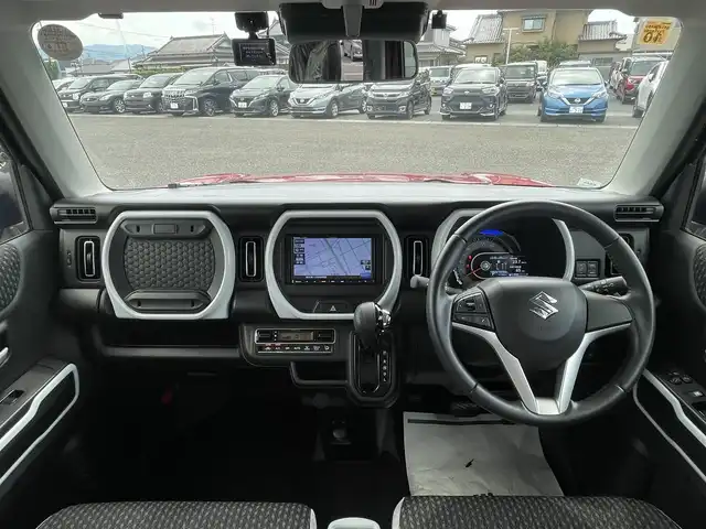 スズキ ハスラー HYBRID X 熊本県 2020(令2)年 5.2万km フェニックスレッドパール/ガンメタリック2トーンルーフ 登録時走行距離51729km/純正SD７インチナビ　/ワンセグテレビ/デュアルカメラブレーキサポート　/バックカメラ　/コーナーセンサー後方　/ＬＥＤヘッドライト　/スマートキー　/シートヒーター前席　/ドラレコ前方　/純正アルミホイール/ＥＴＣ　/プッシュスタート/保証書/取扱説明書/記録簿/ワンオーナー/パワーステアリング/パワーウィンドウ/アイドリングストップ/エアコンAAC/Blue tooth接続/CDチェンジャー/フルフラットシート/社外フロアマット/ABS/横滑り防止装置/盗難防止装置/オートライト/エアバッグW/衝突被害軽減システム