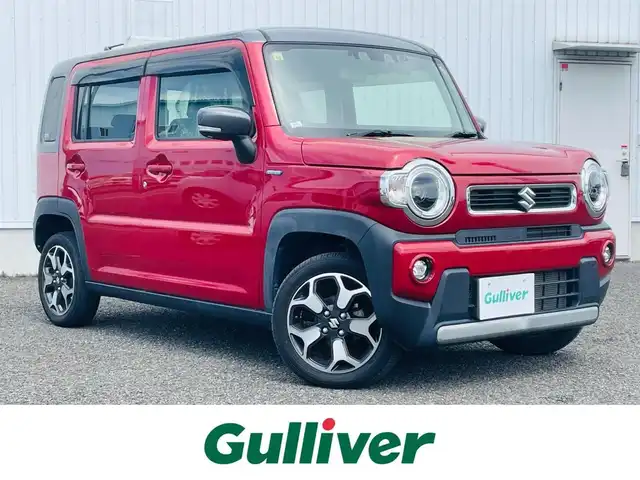 スズキ ハスラー HYBRID X 熊本県 2020(令2)年 5.2万km フェニックスレッドパール/ガンメタリック2トーンルーフ 登録時走行距離51729km/純正SD７インチナビ　/ワンセグテレビ/デュアルカメラブレーキサポート　/バックカメラ　/コーナーセンサー後方　/ＬＥＤヘッドライト　/スマートキー　/シートヒーター前席　/ドラレコ前方　/純正アルミホイール/ＥＴＣ　/プッシュスタート/保証書/取扱説明書/記録簿/ワンオーナー/パワーステアリング/パワーウィンドウ/アイドリングストップ/エアコンAAC/Blue tooth接続/CDチェンジャー/フルフラットシート/社外フロアマット/ABS/横滑り防止装置/盗難防止装置/オートライト/エアバッグW/衝突被害軽減システム
