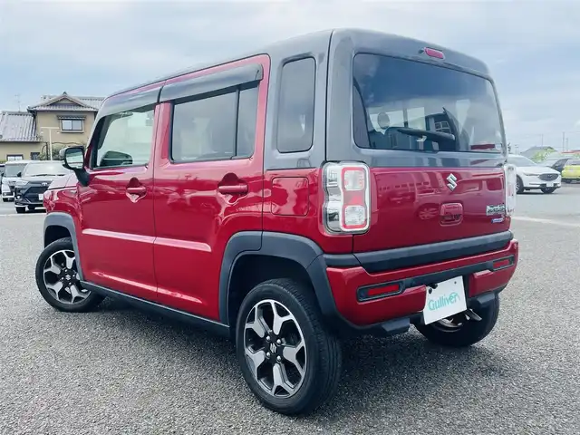 スズキ ハスラー HYBRID X 熊本県 2020(令2)年 5.2万km フェニックスレッドパール/ガンメタリック2トーンルーフ 登録時走行距離51729km/純正SD７インチナビ　/ワンセグテレビ/デュアルカメラブレーキサポート　/バックカメラ　/コーナーセンサー後方　/ＬＥＤヘッドライト　/スマートキー　/シートヒーター前席　/ドラレコ前方　/純正アルミホイール/ＥＴＣ　/プッシュスタート/保証書/取扱説明書/記録簿/ワンオーナー/パワーステアリング/パワーウィンドウ/アイドリングストップ/エアコンAAC/Blue tooth接続/CDチェンジャー/フルフラットシート/社外フロアマット/ABS/横滑り防止装置/盗難防止装置/オートライト/エアバッグW/衝突被害軽減システム