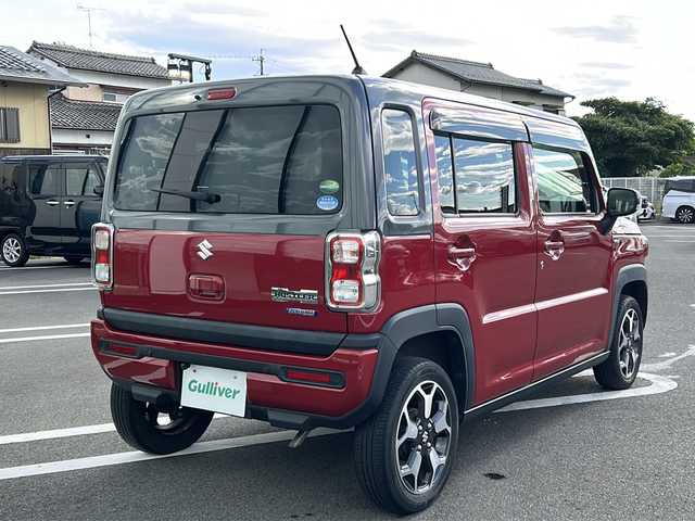 スズキ ハスラー HYBRID X 岐阜県 2020(令2)年 5.2万km フェニックスレッドパール/ガンメタリック2トーンルーフ 純正SD７インチナビ　/ワンセグ　/デュアルカメラブレーキサポート　/バックカメラ　/コーナーセンサー後方　/ＬＥＤヘッドライト　/スマートキー　/シートヒーター前席　/ドラレコ前方　/純正アルミホイール/ＥＴＣ　/プッシュスタート/保証書/取扱説明書/記録簿/ワンオーナー/パワーステアリング/パワーウィンドウ/アイドリングストップ/エアコンAAC/Blue tooth接続/CDチェンジャー/フルフラットシート/社外フロアマット/ABS/横滑り防止装置/盗難防止装置/オートライト/エアバッグW/衝突被害軽減システム