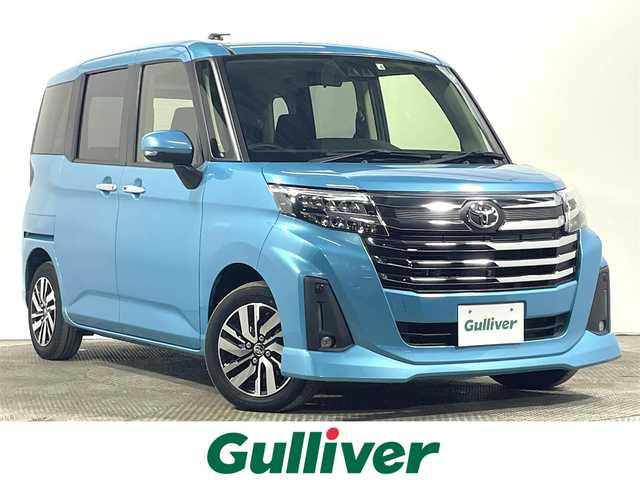 トヨタ ルーミー カスタムG 大阪府 2022(令4)年 1.7万km ターコイズブルーマイカメタリック 純正ディスプレイオーディオTV 360カメラ 両側パワースライドドア シートヒーター 衝突軽減 レーダークルコン クリアランスソナー レーンアシスト スマートキー プッシュスタート