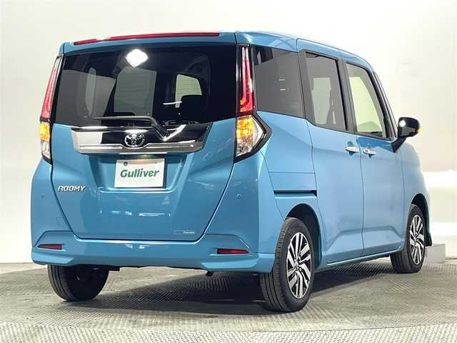 トヨタ ルーミー カスタムG 大阪府 2022(令4)年 1.7万km ターコイズブルーマイカメタリック 純正ディスプレイオーディオTV 360カメラ 両側パワースライドドア シートヒーター 衝突軽減 レーダークルコン クリアランスソナー レーンアシスト スマートキー プッシュスタート