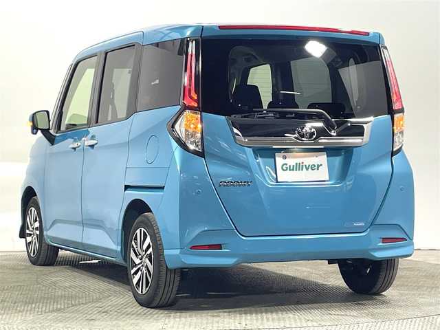 トヨタ ルーミー カスタムG 大阪府 2022(令4)年 1.7万km ターコイズブルーマイカメタリック 純正ディスプレイオーディオTV 360カメラ 両側パワースライドドア シートヒーター 衝突軽減 レーダークルコン クリアランスソナー レーンアシスト スマートキー プッシュスタート