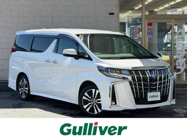 トヨタ アルファード S Cパッケージ 兵庫県 2023(令5)年 4.1万km ホワイトパールクリスタルシャイン ワンオーナー/純正ディスプレイオーディオ/（BT/AM/FM)/バックカメラ/ETC/両側パワースライドドア/衝突軽減ブレーキ/レーダークルーズコントロール/前後コーナーセンサー/前方ドライブレコーダー/MTモード付AT/レザーシート/パワーシート（前席）/エアシート/シートヒーター/LEDヘッドライト/オートライト/オートハイビーム/電動リアゲート/電動パーキングブレーキ/スマートキー/AC１００V/電動格納ミラー/純正ドアバイザー/純正アルミ18インチ/取扱説明書・保証書