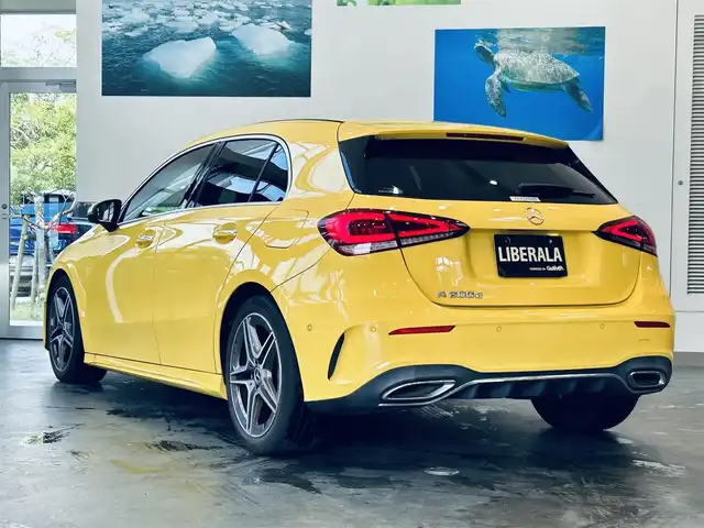 メルセデス・ベンツ Ａ２００ｄ AMGライン 大阪府 2020(令2)年 5.5万km サンイエロー レーダーセーフティ/ハーフレザー/メモリ付きパワーシート/シートヒーター/ACC/純正ナビ/TV/バックカメラ/純正18インチAW/LEDヘッドライト/ブラインドスポット/ワイヤレス充電/クリアランスソナー