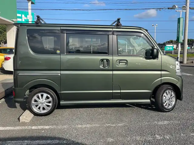 スズキ エブリィ ワゴン PZターボ 千葉県 2023(令5)年 0.1万km クールカーキPM ナビ　バックカメラ　ドラレコ　パワースライドドア　ＥＴＣ　レーダーブレーキサポート　フルセグＴＶ　ＢＴ　シートヒーター　ＵＳＢ　キャリア　１４インチＡＷ　スマートキー　クールカーキカラー　ターボ