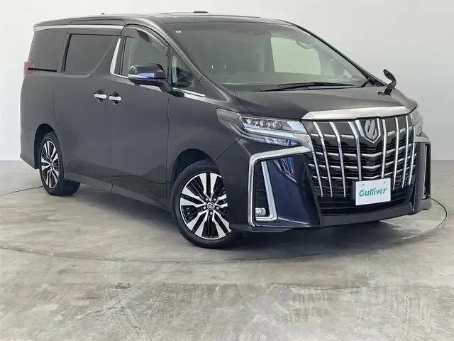 トヨタ アルファードハイブリット SR Cパッケージ 群馬県 2021(令3)年 4万km スパークリングブラックパールクリスタルシャイン ・禁煙車/・衝突軽減/・社外11型ナビ/・バックモニター/・両側パワースライドドア/・Wサンルーフ/・レザーシート/・社外12.8インチフリップダウンモニター/・レーダークルーズコントロール/・3眼LEDオートヘッドライト/・前席シートヒーター＆ベンチレーション/・前席パワーシート/・パワーバックドア/・ETC