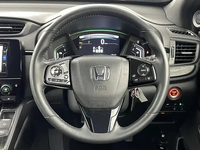 ホンダ ＣＲ－Ｖ ハイブリッド e:HEV EX ブラックED 福島県 2022(令4)年 1.3万km クリスタルブラックパール ホンダセンシング/・衝突被害軽減システム/・車線維持支援システム/・誤発進抑制機能/・歩行者事故低減ステアリング/・先行者発進お知らせ機能/サンルーフ/純正7インチナビ/・型式：VRU-225CVi/・フルセグ/TV/BT/SD/USB/CD/DVD/FM/AM/バックカメラ/パワーバックドア/ACC/LEDオートライト/・フォグランプ/革シート/・全席ヒートシーター/・前席メモリー機能つきパワーシート/・純正18インチアルミホイール/革ステアリング/・ステアリングリモコン/・パドルシフト/・ステアヒータ/前後ドラレコ/ウィンカーミラー/オートミラー/寒冷地仕様/純正フロアマット/電子パーキング/・ブレーキホールド/プッシュスタート/・スマートキー