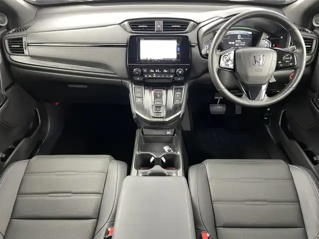 ホンダ ＣＲ－Ｖ ハイブリッド e:HEV EX ブラックED 福島県 2022(令4)年 1.3万km クリスタルブラックパール ホンダセンシング/・衝突被害軽減システム/・車線維持支援システム/・誤発進抑制機能/・歩行者事故低減ステアリング/・先行者発進お知らせ機能/サンルーフ/純正7インチナビ/・型式：VRU-225CVi/・フルセグ/TV/BT/SD/USB/CD/DVD/FM/AM/バックカメラ/パワーバックドア/ACC/LEDオートライト/・フォグランプ/革シート/・全席ヒートシーター/・前席メモリー機能つきパワーシート/・純正18インチアルミホイール/革ステアリング/・ステアリングリモコン/・パドルシフト/・ステアヒータ/前後ドラレコ/ウィンカーミラー/オートミラー/寒冷地仕様/純正フロアマット/電子パーキング/・ブレーキホールド/プッシュスタート/・スマートキー