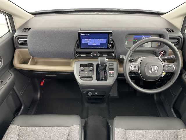 ホンダ フリード ハイブリット e:HEV AIR EX 愛知県 2025(令7)年 0.1千km プラチナホワイトパール 登録済未使用車/6人乗り/純正9インチナビ/（AM/FM/Bluetooth/フルセグTV/USB)/バックカメラ/ホンダセンシング/・衝突軽減ブレーキ/・レーンキープアシスト/・アダプティブクルーズコントロール/・先行車発進お知らせ機能/・オートマチックハイビーム/・パーキングセンサーシステム/・ブラインドスポットモニター/ハーフレザーシート/シートヒーター/両側パワースライドドア/アイドリングストップ/純正15インチアルミホイール/スマートキー/スペアキー1本/プッシュスタート/LEDヘッドライト/横滑り防止装置