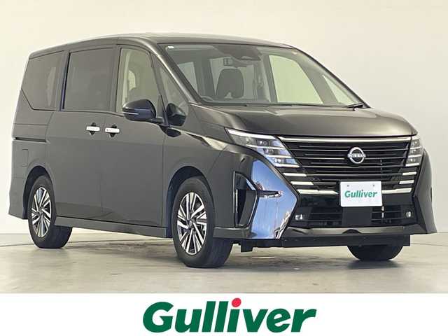 日産 セレナ e－パワー ハイウェイスター V 岐阜県 2023(令5)年 2.3万km ダイヤモンドブラック プロパイロット/フリップダウンモニター/ワイヤレス充電/純正12.3インチディスプレイナビ（日産コネクトナビ）/フルセグ/BT/USB/HDMI/アラウンドビューモニター/インテリジェントルームミラー/インテリジェントクルーズコントロール/エマージェンシーブレーキ/コーナーセンサー/純正ドライブレコーダー/ビルトインETC2.0/両側パワースライドドア/LEDヘッドライト/オートライト/オートハイビーム/フォグランプ/純正フロアマット/プッシュスタート