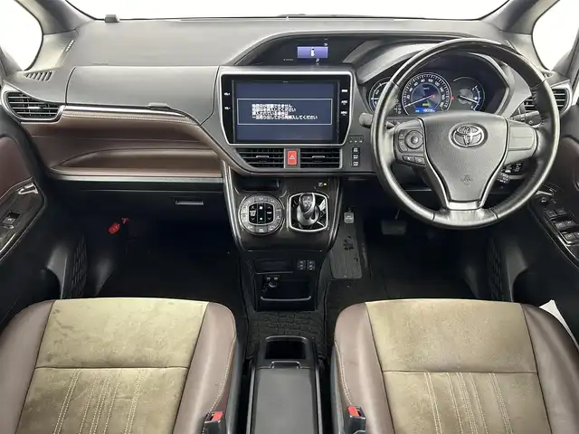 トヨタ エスクァイア ハイブリッド Gi プレミアムパッケージ 大阪府 2017(平29)年 4.8万km ホワイトパールクリスタルシャイン モデリスタエアロ/純正１０インチＳＤナビ（ＣＤ／ＤＶＤ／ＢＴ／フルセグＴＶ）　/バックカメラ　/両側パワスラ　/クルコン　/ＬＥＤオートマチックハイビーム　/フォグランプ　/シートヒーター　/ハーフレザーシート/純正１５インチＡＷ/LDA/先行車発進告知/ステアリングヒーター/スマートキー/ビルトインETC2.0