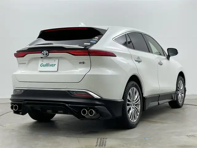 トヨタ ハリアー ハイブリッド Z レザーパッケージ 岡山県 2021(令3)年 4.2万km ホワイトパールクリスタルシャイン 純正12.3インチナビ/Bluetooth/地デジ/カープレイ/パノラミックビューモニター/GRエアロ/JBLプレミアムサウンド/レザーシート/シートヒーター /ベンチレーション /ステアリングヒーター/ヘッドアップディスプレイ/ブラインドスポットモニター/LEDライト/セーフティセンス /レーダークルーズコントロール/デジタルインナーミラー/ビルトインETC2.0/全方位ドライブレコーダー/パワーバックドア/純正19インチアルミホイール/コーナーセンサー/新車保証書/取扱説明書/スペアキー×１