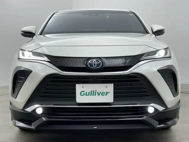 トヨタ ハリアー ハイブリッド Z レザーパッケージ 岡山県 2021(令3)年 4.2万km ホワイトパールクリスタルシャイン 純正12.3インチナビ/Bluetooth/地デジ/カープレイ/パノラミックビューモニター/GRエアロ/JBLプレミアムサウンド/レザーシート/シートヒーター /ベンチレーション /ステアリングヒーター/ヘッドアップディスプレイ/ブラインドスポットモニター/LEDライト/セーフティセンス /レーダークルーズコントロール/デジタルインナーミラー/ビルトインETC2.0/全方位ドライブレコーダー/パワーバックドア/純正19インチアルミホイール/コーナーセンサー/新車保証書/取扱説明書/スペアキー×１