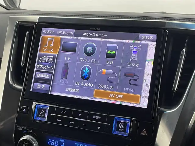 トヨタ アルファード S Cパッケージ 埼玉県 2019(令1)年 7.1万km ブラック ＡＬＰＩＮＥ１１インチナビ　フリップダウンモニター　バックカメラ　ビルトインＥＴＣ　ドライブレコーダー　セーフティセンス　レーダークルーズ　ステアリングヒーター　メモリシート　ＡＣ１００Ｖ　ＬＥＤ