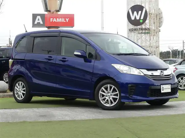 ホンダ フリード G ジャストセレクション 千葉県 2015(平27)年 5.8万km コバルトブルーパール 両側パワースライドドア/純正メモリーナビ/ワンセグTV/【DVD/CD再生機能　Bluetooth接続】/バックカメラ/ドライブレコーダー（前後撮影）/ETC/HIDヘッドライト/ウインカーミラー/社外15インチアルミホイル/スマートキー
