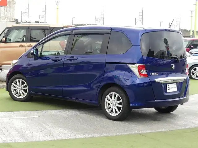 ホンダ フリード G ジャストセレクション 千葉県 2015(平27)年 5.8万km コバルトブルーパール 両側パワースライドドア/純正メモリーナビ/ワンセグTV/【DVD/CD再生機能　Bluetooth接続】/バックカメラ/ドライブレコーダー（前後撮影）/ETC/HIDヘッドライト/ウインカーミラー/社外15インチアルミホイル/スマートキー