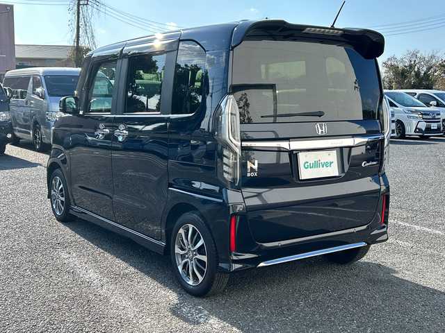 ホンダ Ｎ ＢＯＸ カスタム L 千葉県 2023(令5)年 3.2万km ミッドナイトブルービームM 9型ナビLXU-237NBi　バックカメラ　両側パワースライドドア　シートヒーター　BTA　DVD　HDMI　USB　ETC　フルセグ　ブレーキホールド　LEDライト　オートライト　14インチAW