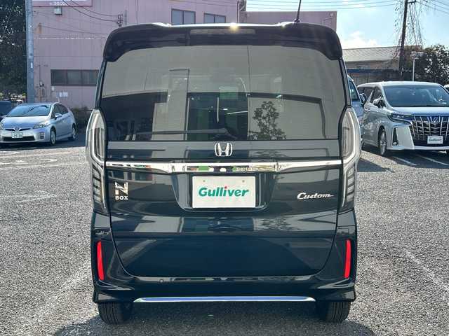 ホンダ Ｎ ＢＯＸ カスタム L 千葉県 2023(令5)年 3.2万km ミッドナイトブルービームM 9型ナビLXU-237NBi　バックカメラ　両側パワースライドドア　シートヒーター　BTA　DVD　HDMI　USB　ETC　フルセグ　ブレーキホールド　LEDライト　オートライト　14インチAW