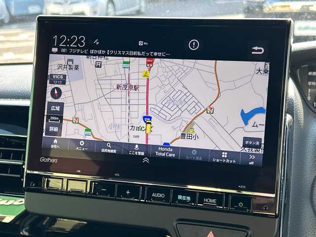 ホンダ Ｎ ＢＯＸ カスタム L 千葉県 2023(令5)年 3.2万km ミッドナイトブルービームM 9型ナビLXU-237NBi　バックカメラ　両側パワースライドドア　シートヒーター　BTA　DVD　HDMI　USB　ETC　フルセグ　ブレーキホールド　LEDライト　オートライト　14インチAW