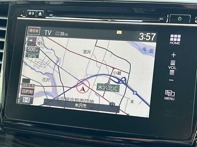 ホンダ オデッセイ アブソルート EX ADV 山形県 2015(平27)年 4.5万km ホワイトオーキッドパール 4WD/衝突被害軽減システム/BSM/純正ナビ/（Bluetooth/CD/DVD/フルセグ)/全方位カメラ/フリップダウンモニター/両側パワースライドドア/レザーシート/レーダークルーズコントロール/D席パワーシート/ステアリングスイッチ/ビルトインETC/電動格納ミラー/純正スタッドレス(6mm)/スマートキー