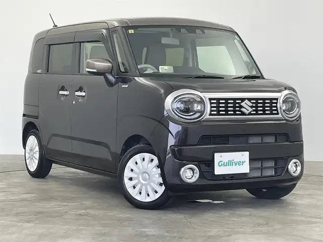 スズキ ワゴンＲ スマイル HYBRID X 群馬県 2023(令5)年 2.3万km アーバンブラウンパールM / ウッディブラウン 衝突軽減　社外７型ナビ　両側パワースライドドア　　バックモニター　コーナーセンサー　シートヒーター　ＬＥＤヘッドライト　ビルトインＥＴＣ２．０　アダプティブクルーズコントロール　横滑り防止装置　禁煙車