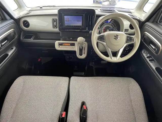 スズキ ワゴンＲ スマイル HYBRID X 群馬県 2023(令5)年 2.3万km アーバンブラウンパールM / ウッディブラウン 衝突軽減　社外７型ナビ　両側パワースライドドア　　バックモニター　コーナーセンサー　シートヒーター　ＬＥＤヘッドライト　ビルトインＥＴＣ２．０　アダプティブクルーズコントロール　横滑り防止装置　禁煙車
