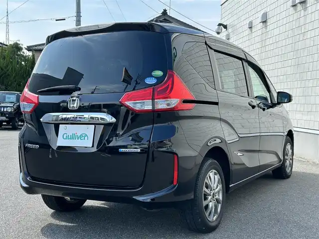 ホンダ フリード ハイブリット G 山形県 2019(令1)年 8.2万km プレミアムスパークルブラックパール ワンオーナー/４WD/衝突被害軽減ブレーキ/左側パワースライドドア/メモリナビ/・CD/DVD/Bluetooth/フルセグ/フリップダウンモニター/エンジンスターター/バックカメラ/ETC/クルーズコントロール/社外15インチAW/シートヒーター/純正フロアマット/LEDオートライト/プッシュスタート/スマートキー/保証書