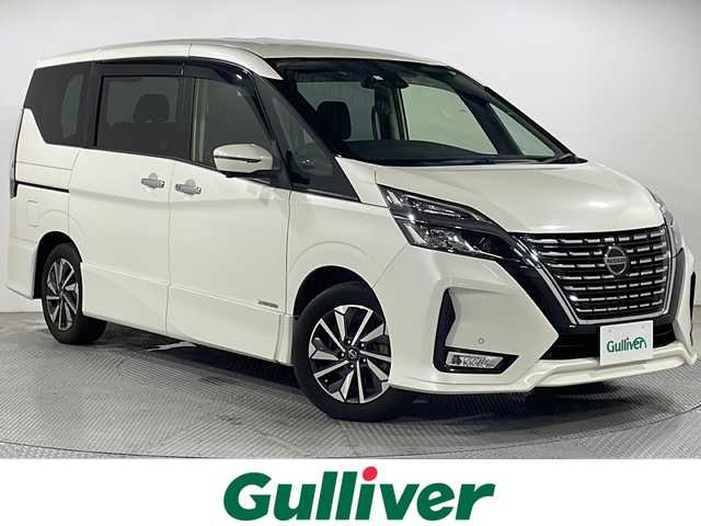 日産 セレナ 広島県 2020(令2)年 4.7万km ブリリアントホワイトパール 禁煙/純正１０型ナビ/アラウンドビューモニター/後席モニター/両側パワースライドドア/プロパイロット/・レーダークルーズコントロール/ブラインドスポットモニター/前後コーナーセンサー/オートマティックハイビーム/ビルトインＥＴＣ/ＬＥＤヘッドライト
