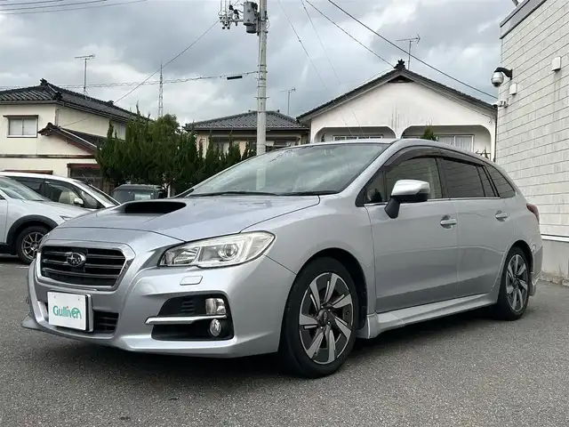 スバル レヴォーグ 1．6GT アイサイト 山形県 2014(平26)年 8.4万km アイスシルバーメタリック 4WD/純正SDナビゲーション（CN-R300D）/　CD/DVD/SD/iPod/ワンセグ/バックカメラ/前後ドライブレコーダー（KZR-S100W）/アイサイト/レーダークルーズコントロール/横滑り防止装置/レーンキープアシスト/前席パワーシート/SI-DRIVE/LEDヘッドライト/フロントフォグランプ/オートライト/スマートキー/プッシュスタート/純正フロアマット/純正AW17インチ/取説