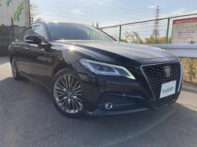 トヨタ クラウン ハイブリッド G－エグゼクティブ Four 岩手県 2021(令3)年 9.1万km ブラック 4WD/純正12.3型ナビ/フルセグTV/バックモニター/ビルトインETC2.0/レーダークルーズコントロール/クリアランスソナー/セーフティセンス/・衝突被害軽減ブレーキ/・車線逸脱防止支援システム/・アダプティブハイビーム/・交通標識認識機能/・ドライバー異常時対応システム/ブラインドスポットモニター/デジタルインナーミラー/3眼LEDヘッドランプ/革巻きステアリング/ブラック革シート/パワーシート/シートヒーター/前席シートベンチレーション/運転席ポジションメモリー/純正18インチアルミホイール/スマートキー/プッシュエンジンスタート/禁煙車