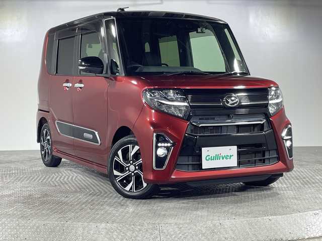 ダイハツ タント カスタム X セレクション 沖縄県 2020(令2)年 4万km ブラックマイカメタリック/ファイアークォーツレッドメタリック 2トーン 県外仕入れ/禁煙車/純正ナビ/・ＣＤ／ＤＶＤ/・Ｂｌｕｅｔｏｏｔｈ／フルセグＴＶ/ビルトインＥＴＣ/バックカメラ/全方位カメラ/両側パワースライド/シートヒーター/ステアリングスイッチ/純正１４インチアルミ/スマートアシスト/取扱説明書