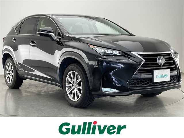 レクサス ＮＸ 300h Iパッケージ 愛知県 2015(平27)年 8.7万km グラファイトブラックガラスフレーク 純正ナビ　フルセグＴＶ　Ｂｌｕｅｔｏｏｔｈ　赤ｘ黒合皮コンビシート　全方位カメラ　シートヒーター　ステアリングヒーター　電動リアゲート　衝突軽減　追従クルコン　ＢＳＭ　コーナーセンサー　三眼ＬＥＤヘッドライト　オートライト　フォグランプ　禁煙車