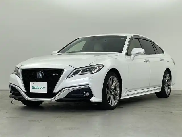 トヨタ クラウン ハイブリッド RS アドバンス 群馬県 2021(令3)年 5.8万km プレシャスホワイトパール ホワイト内装(ホワイトレザーシート)/―――――――――/T-Connect SDナビゲーションシステム/・12.3インチディスプレイ/・AM/FM/CD/DVD/Blu-ray/SD/フルセグTV/・USB/AppleCarPlay/AndroidAuto/バックカメラ/トヨタセーフティセンス/・プリクラッシュセーフティシステム/・レーントレーシングアシスト/・アダプティブハイビームシステム/・レーダークルーズコントロール(全車速追従機能付)/・ドライバー異常時対応システム/・ロードサインアシスト/先行車発進告知機能/ブラインドスポットモニター/インテリジェントクリアランスソナー/リヤクロストラフィックアラート/リヤクロストラフィックオートブレーキ/3眼LEDヘッドランプ(オートレベリング機能付)/LEDシーケンシャルターンランプ/純正18インチスパッタリング塗装アルミホイール